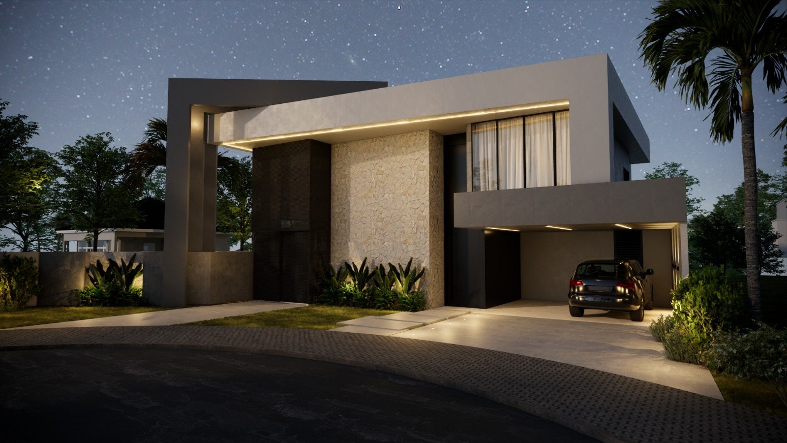 Obra residencial de alto padrão da LCR Engenharia